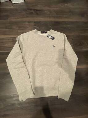 Polo Ralph Lauren Fleece Crewneck Sweatshirt in Heather Grey